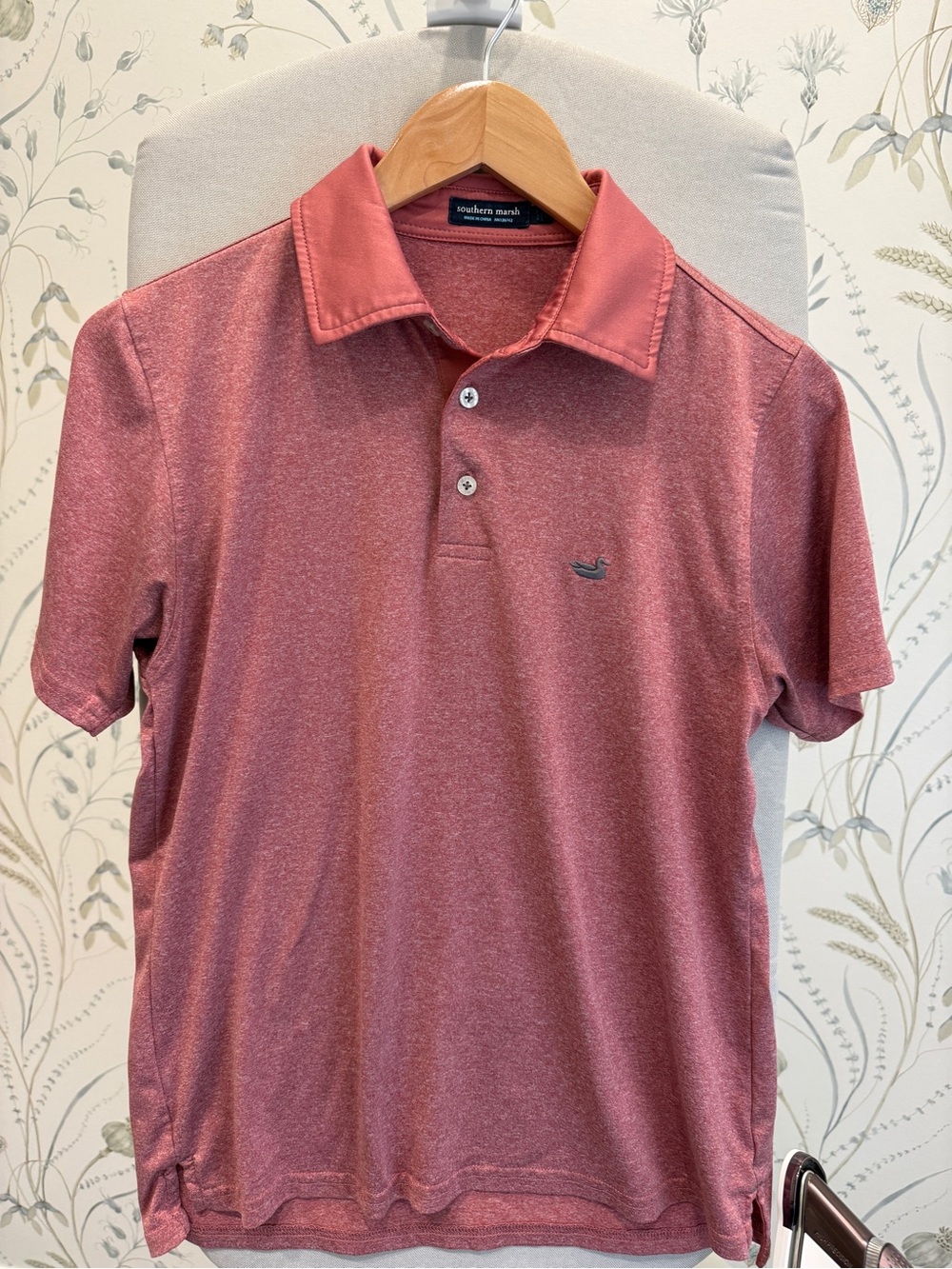 Southern Marsh Heathered Rose Short-Sleeve Polo